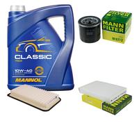 MANN Controllo Set 5L MANNOL Classic 10W-40 per Suzuki Splash 1.0 1.2