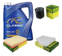 MANN Controllo Set 5L MANNOL Classic 10W-40 per VW Golf V 1.4 16V Caddy III
