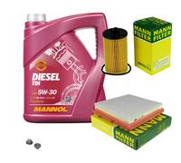 MANN Controllo Set 5L MANNOL Diesel TDI 5W-30 Per Opel Adam