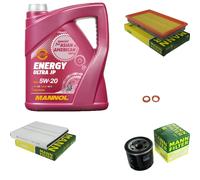 MANN Controllo Set 5L MANNOL Energy 5W-20 per Nissan X-Trail 2.5 4x4 2.0