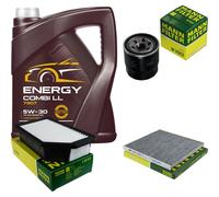MANN Controllo Set 5L MANNOL Energy 5W-30 per KIA Rio III 1.25 CVVT 1.2
