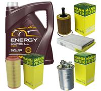 Mann Controllo Set 5L mannol Energy Combi Ll 5W-30 per VW Lupo 1.2 Tdi