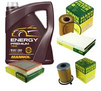 MANN Controllo Set 5L MANNOL Energy Premium 5W-30 Per Opel Astra H Caravan