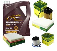 MANN Controllo Set 5L MANNOL Energy Premium 5W-30 Per Opel Insignia A