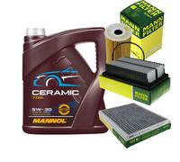 Mann Controllo Set 5L mannol IN Ceramica 5W-30 per Hyundai i20 1.1