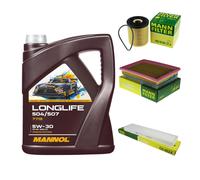 Mann Controllo Set 5L mannol Longlife 504/507 5W-30 per Mini Per