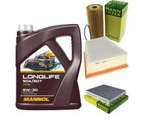 Mann Controllo Set 5L mannol Longlife 504/507 5W-30 per Seat Altea Ibiza III