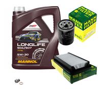 MANN Controllo Set 5L MANNOL LONGLIFE 504/507 5W-30 Per Suzuki SX4 1.6 VVT