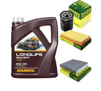 MANN Controllo Set 5L MANNOL LONGLIFE 504/507 5W-30 Per Suzuki SX4 GY 1.6