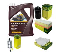 MANN Controllo Set 5L MANNOL LONGLIFE 504/507 5W-30 Per VW Golf VI 5K1 2.0