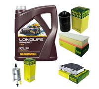 MANN Controllo set 5L MANNOL Longlife 504/507 5W-30 per VW Golf VI 5K1 2.0