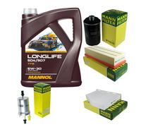 MANN Controllo Set 5L MANNOL LONGLIFE 504/507 5W-30 Per VW Golf VI 5K1 2.0
