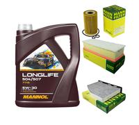 MANN Controllo set 5L MANNOL Longlife 504/507 5W-30 per VW Passat Variant