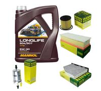 MANN Controllo set 5L MANNOL Longlife 504/507 5W-30 per VW Touran 1T 1 1T 2
