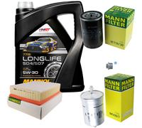 MANN Controllo Set 5L MANNOL Longlife 5W-30 per VW Transporter IV Bus 2.0