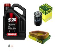 MANN Controllo Set 5L MOTUL 4100 SYN-ERGY SPEC 10W40 Per Mercedes 190 Saloon