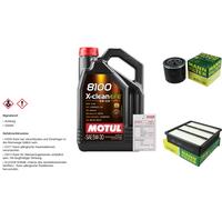 MANN Controllo set 5L MOTUL 8100 X-CLEAN EFE 5W-30 per Mitsubishi Outlander