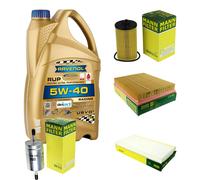 MANN Controllo Set 5L RAVENOL 5W-40 Per Opel Vectra C Caravan Signum