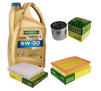 MANN Controllo Set 5L RAVENOL FDS 5W-30 per Ford Focus C-Max