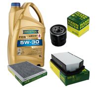 MANN Controllo Set 5L RAVENOL FDS 5W-30 per KIA Cee'D 1.0 T-GDi Pro