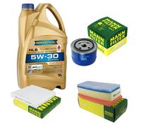 MANN Controllo Set 5L RAVENOL HLS 5W-30 Per Lada Vesta Xray