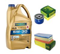 MANN Controllo Set 5L RAVENOL HLS 5W-30 Per Lada Vesta Xray