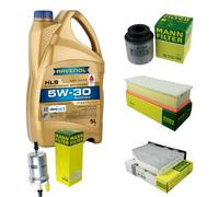 Mann Controllo Set 5L Ravenol Hls 5W-30 per VW Touran 1.4 TSI di Golf