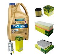 Mann Controllo Set 5L Ravenol Hls 5W-30 per VW Touran 1.4 TSI Golf Inoltre