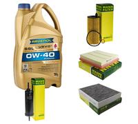 MANN Controllo Set 5L RAVENOL SSL 0W-40 per BMW 1er F20 116i F21