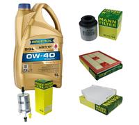 MANN Controllo Set 5L RAVENOL SSL 0W-40 per VW Jetta IV 1.2 TSI 1.4