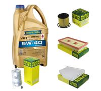 MANN Controllo Set 5L RAVENOL Turbo VST 5W-40 per VW Golf V 1.6 FSI
