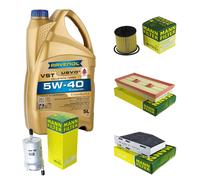 MANN Controllo Set 5L RAVENOL Turbo VST 5W-40 per VW Golf V 1.6 FSI
