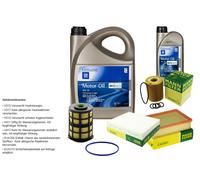 Mann Controllo Set 6 L GM olio motore dexos2 5W-30 per Opel Mokka / Moca
