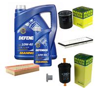 Mann Controllo Set 6 L mannol Defender 10W-40 per Peugeot Specchio Braccio Corto