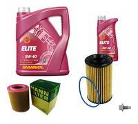 Mann Controllo Set 6 L mannol Elite 5W-40 per Alfa Romeo Brera 939 3.2 JTS