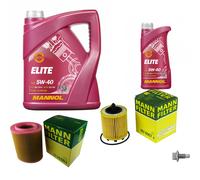 MANN Controllo Set 6 L MANNOL Elite 5W-40 Per Alfa Romeo Spider 939 2.2 JTS