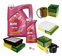 MANN Controllo Set 6 L MANNOL Elite 5W-40 Per Citroën Peugeot C-Crosser EP