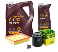Mann Controllo Set 6 L mannol Elite 5W-40 per Renault Latitudine L70 2.0