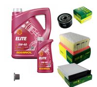 MANN Controllo Set 6 L MANNOL Elite 5W-40 Per Renault Megane II BM0/1