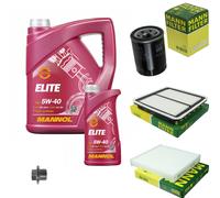 MANN Controllo Set 6 L MANNOL Elite 5W-40 Per Subaru Outback BS 2.5 AWD