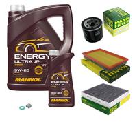 MANN Controllo Set 6 L MANNOL Energy 5W-20 per Nissan X-Trail 2.5 4x4 2.0