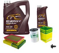 MANN Controllo Set 6 L MANNOL Energy Premium 5W-30 Per Jeep Cherokee 3.7 4x4