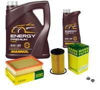 Mann Controllo Set 6 L mannol Energy Premium 5W-30 per Opel Mokka / x Scheda Di