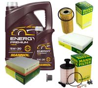 MANN Controllo Set 6 L MANNOL Energy Premium 5W-30 Per Opel Vivaro B Kasten