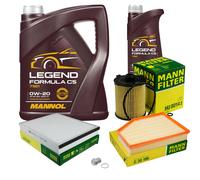 MANN Controllo Set 6 L MANNOL Legend Formula C5 0W-20 per Volvo V40