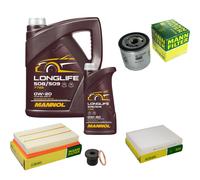 MANN Controllo Set 6 L MANNOL LONGLIFE 508/509 0W-20 Per Audi A1 City Carver
