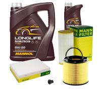 Mann Controllo Set 6 L mannol Longlife 508/509 0W-20 per Audi A4 Avant