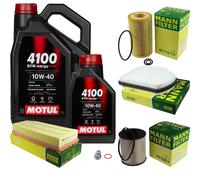 MANN Controllo Set 6 L MOTUL 4100 SYN-ERGY SPEC 10W40 Per Mercedes E-Klasse