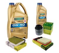MANN Controllo Set 6 L RAVENOL SSL 0W-40 per VW Jetta IV 1.6