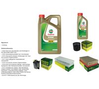 Mann Controllo Set 6L castrol edge 5W-30 C3 per di Nissan NP300